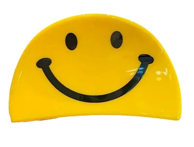 NEW Yellow Happy Face Hair Claw Hair Clip Hair Accessories Be Happy Cute Gift - Image 1 of 4