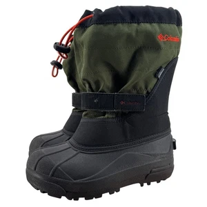 Columbia Powderbug Plus II Stiefel wasserdicht isoliert schwarz grün Jugend Größe 3 - Bild 1 von 14