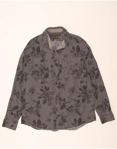 MICHAEL KORS Mens Classic Fit Shirt XL Black Polka Dot Cotton AR07 - Picture 1 of 3
