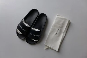 Sandalias Balenciaga negras con logotipo - talla 41 - BNWB, precio de venta sugerido por el fabricante 445 GBP - Imagen 1 de 12