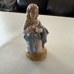 Statuina Presepe Stampo Atlantico Madre Maria ceramica vintage 5" - Foto 1 di 6