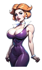 2291 Jane Jetson Aufkleber, wasserdicht, laminiert, Waifu, sexy, kurvig, MILF - Bild 1 von 3