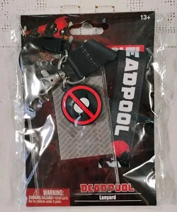 Marvel Deadpool Lanyard with ID Holder & Charm New Monogram  - Picture 1 of 3