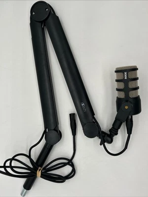 Micrófono dinámico para podcasting Rode PodMic, brazo de pluma iXtech, cable de audio cálido Foto 1 de 4