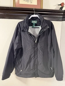 LL Bean Jacke Herren XL schwarz Trail Modell Regen Full Zip Kapuze Outdoor Wandern - Bild 1 von 8