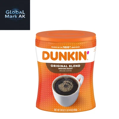 Dunkin' 原装混合研磨咖啡,中等烘焙,30 盎司罐 — 第 1/4 张图片