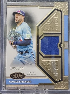 2014 Topps Tier One George Springer 189/199 - Image 1 of 3