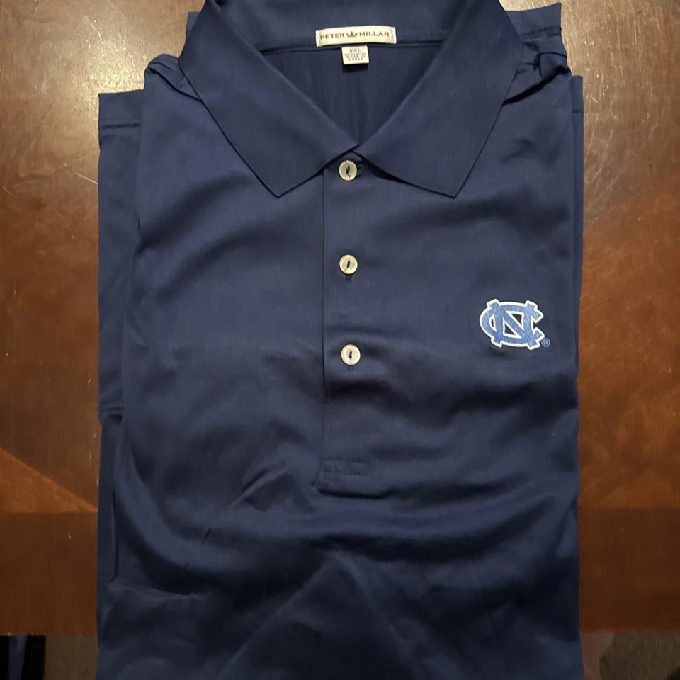 Peter Millar Men’s Xxl Unc North Carolina Tar Heels Polo Golf Shirt Xxl  - Image 1 of 4