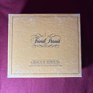 Vintage TRIVIAL PURSUIT GENUS II Edition Cards - Pre-owned Great Condition - Picture 1 of 10