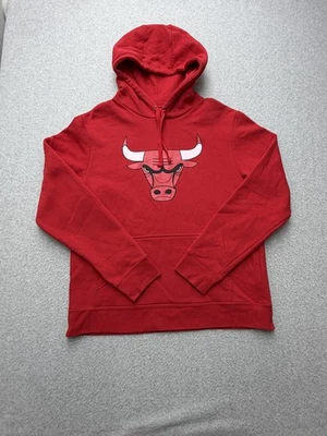 Chicago Bulls Hoodie Mens Large Red NBA Basketball Pullover Kangaroo Pocket - Image 1 of 4