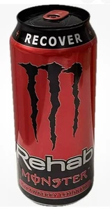 MONSTER REHAB ENERGY STRAWBERRY LEMONADE DRINK 1 FULL 16 FLOZ (473mL) CAN - Picture 1 of 3