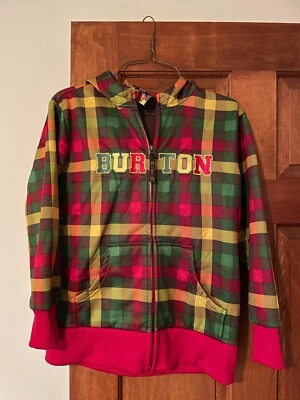 Chaqueta a cuadros para niños Burton talla 10/12 DryRide rojo/verde/amarillo NUEVA Foto 1 de 2