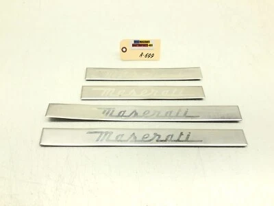2014-2020 MASERATI QUATTROPORTE UMBRAL DE PUERTA PLACA DE DESGASTE JUEGO DE MOLDURAS X4 OEM Foto 1 de 4