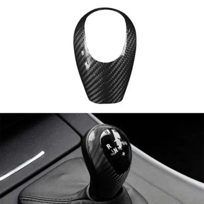 Cubierta de perilla de palanca de cambios de fibra de carbono para BMW M3 2009-13 M5 2005-08 M6 2006 Foto 1 de 4