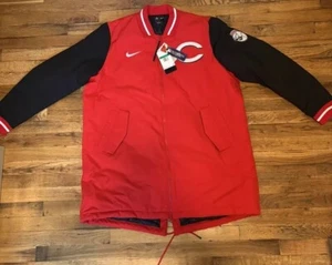 RARE Cincinnati Reds Authentic NIKE Dugout/Bullpen Coat XL Winter Jacket - Picture 1 of 8