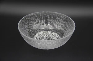 1979+ IITTALA Ultima Thule 8" Flat Glass Bowl by Tapio Wirkkala Made in Finland - Picture 1 of 7