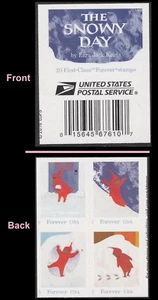 US 5246a The Snowy Day label block 4 MNH 2017 - Picture 1 of 1