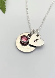Personalised Heart Name Necklace 6th ANY AGE Special Birthday Gift Girl daughter - Picture 1 of 4