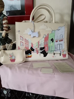 Radley NWOT  Chin Wag Notting Hill Picture Ltd Edition Multiway Leather Bag - image 1 of 4