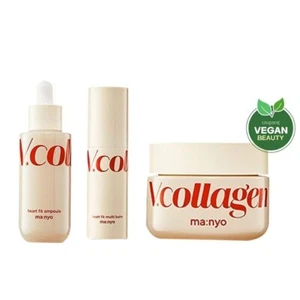Manyo Factory V Collagen Heart Fit Triple Set Ampoule Cream Balm K-Beauty - Picture 1 of 4