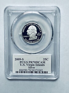 2009-S U.S. Virgin Islands Territorial Silver Quarter PCGS PR70DCAM