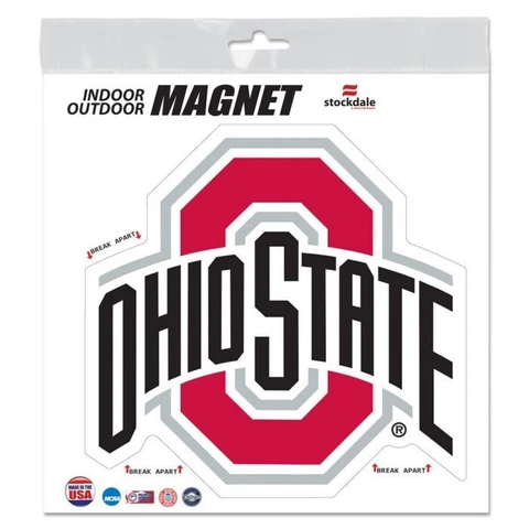 OHIO STATE BUCKEYES 6"X6" DIE-CUT MAGNET FOR INDOOR OR OUTDOOR HIGH QUALITY Cover