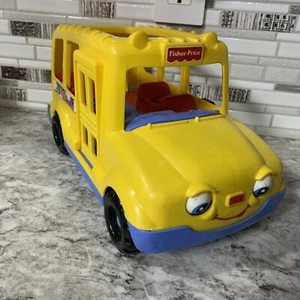 Vintage 1998 Fisher Price Little People School Bus (Only) Stop Sign & Door Opens - Picture 1 of 8