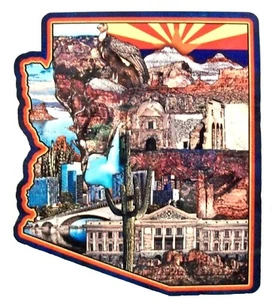 Imán de nevera collage del estado de Arizona - Imagen 1 de 1