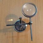 Adjustable Brass Magnifier Maritime Stand Magnifying Glass Desk Top/ Table Top