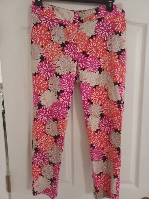 Pantalones Cappagallo Coloridos Florales Elásticos Cremallera Lateral Para Mujer’s 10 Foto 1 de 4