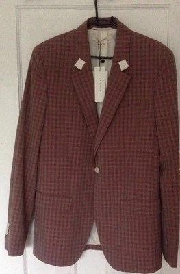 Jaqueta Blazer Marc Jacobs Rosa Cinza Xadrez UE 48, Reino Unido 38 - Imagem 1 de 4