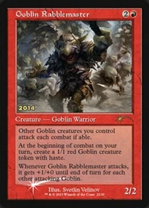 1x Goblin Rabblemaster 2014 (22/30) - FOIL PROMO 30th Anniversary MTG Unique & M - Picture 1 of 1