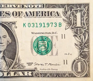 March 19th, 1973 (03191973) Fancy Serial Number Birthday Date Note SAME DAY SHIP - Picture 1 of 3