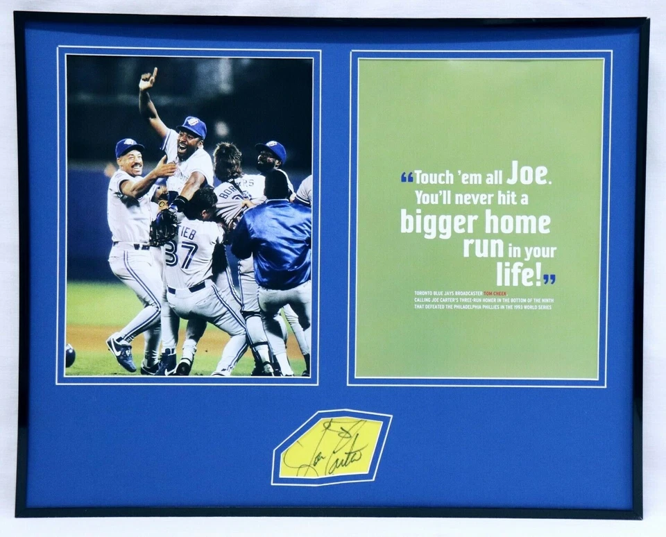 Juego de fotos 16x20 firmadas por Joe Carter Serie Mundial 1993 HR Toronto Blue Jays Foto 1 de 1