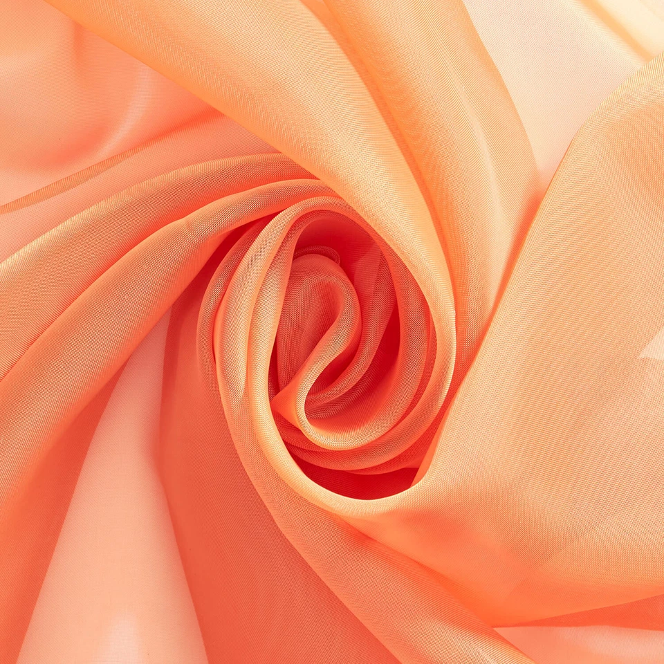 Tela de gasa transparente 118" de ancho cortina cortinas y ropa por yarda 100 % poliéster Foto 1 de 1