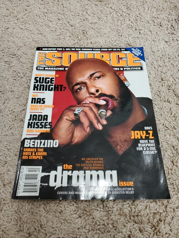 The Source Magazine #147 Dec 2001 THE DRAMA Suge Knight LIMITED Rare COVER #2 - Image 1 of 1