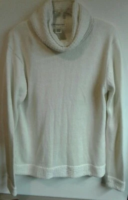 Woman's White Turtleneck Sweater Preston & York Size Large - Image 1 of 4