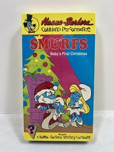 Vintage VHS Schlümpfe Babys erste Weihnachten 1990 Film Hanna-Barbera - neu versiegelt - Bild 1 von 7