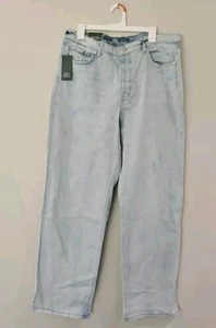 Wild Fable Super-High Rise Straight Button Fly Jeans - helle Waschung Gr. 16 - Bild 1 von 1