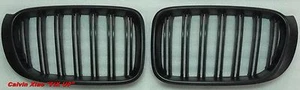 MIT MATT BLACK KIDNEY DOUBLE RIMS GRILLE BMW X3 F25 LCI X SERIES 2014-ON - Picture 1 of 1
