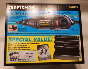 CRAFTSMAN ROTARY TOOL with quick-change keyless collet nut  9-61059 NOS unopened - Picture 1 of 4