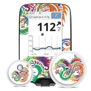Aufkleber für Freestyle Libre Sticker (Messgerät) - Dragon | Diasticker® - Picture 1 of 4