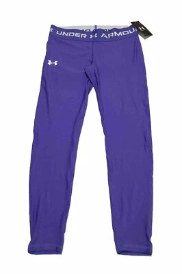 Under Armour New Athletic Leggings Girls Youth LG Purple - Image 1 of 4