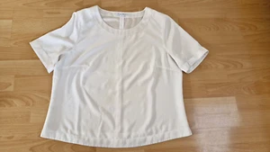 Anna v. Braun schlichtes Shirt Rundhals Gr 44 cremeweiß - Bild 1 von 3