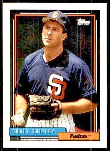 1992 Topps   #308  Craig Shipley   Pitcher    San Diego Padres  FREE shipping - Image 1 of 1