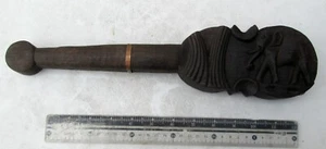 OLD Karen Hill Tribe Teak Opium Scale Elephant Design - Picture 1 of 2