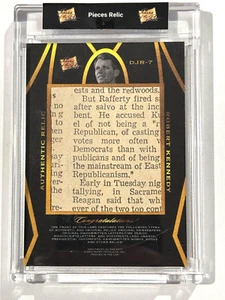 JOHN KENNEDY & ROBERT KENNEDY DUAL RELIC 2022 PIECES OF THE PAST #DJR-7 - Bild 1 von 2