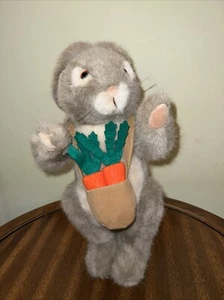Easter Bunny Plush Rabbit Large Vtg 80s Dakin Jointed Stuffed Uncle Jacques 17” - Picture 1 of 13