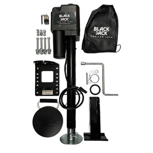 Black Jack 12V Electric Caravan Jack 2000kg Trailer Jack-MAXI Remote Control - Picture 1 of 8