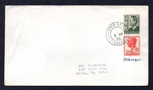SELLOS DE AUSTRALIA FRANQUEADA 1956 DE QATAR TO US ATADOS "UMMSAID" TIPO DONALDSON "8" - Imagen 1 de 2